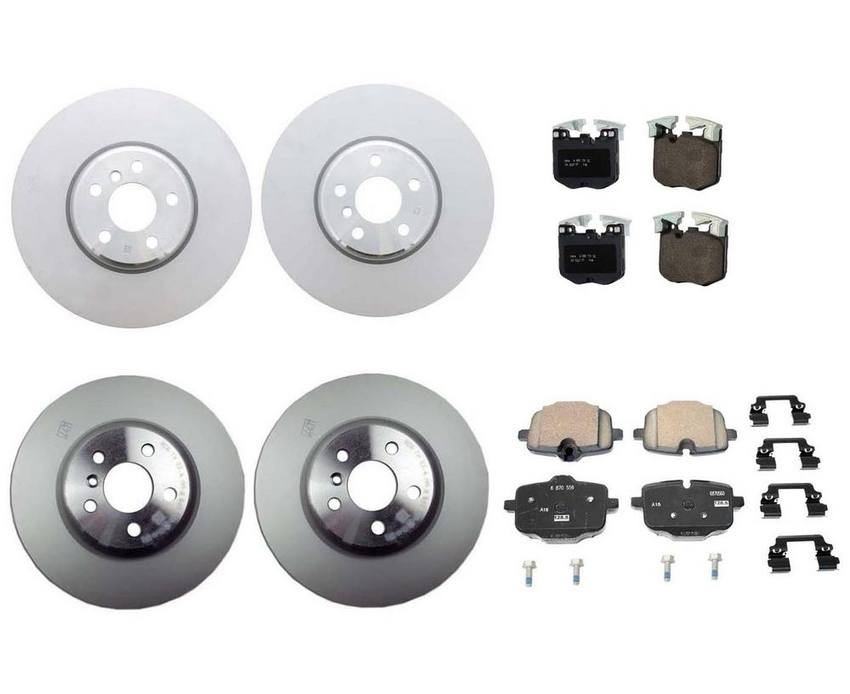 BMW Brake Kit - Pads and Rotors Front &  Rear (348mm/345mm)